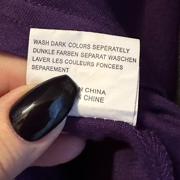 LouKeith Purple High Low Top - Picture 5 of 6